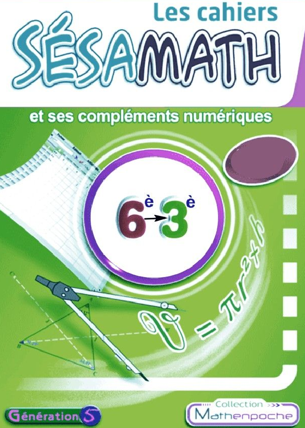 Cahier d'exercices Sesamaths 6è-3è Partie 1